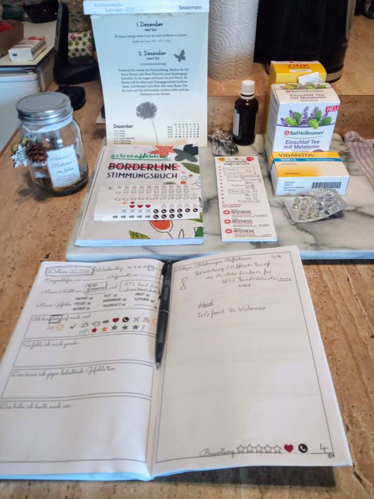 Schizoaffective Journal 1 from Leonie Hogh for loenybrain.org.