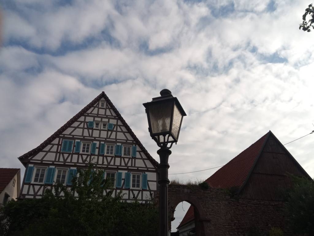 Street lamp by daylight